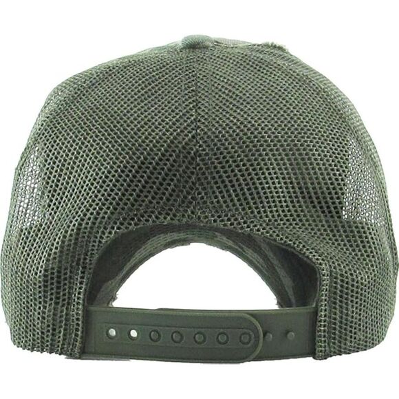 Women\'s Camo Distressed Mesh Back Adjustable Classic Comfortable Baseball Caps